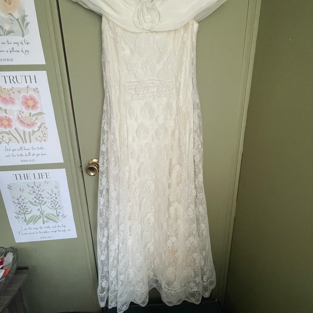 VTG Scott McClintock Lace Dress Sz 10 - Picture 1 of 12